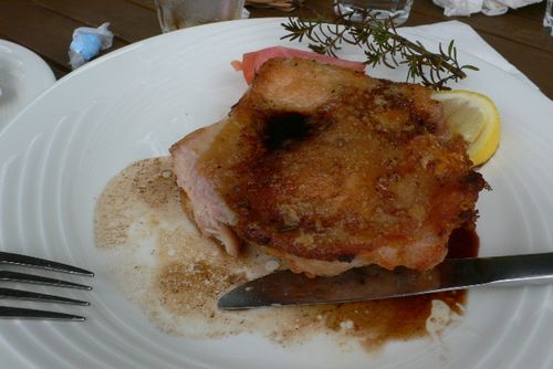 鶏肉の香草焼き（ちょっと食べちゃった）