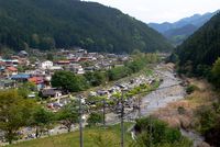 名栗川の河原の状況